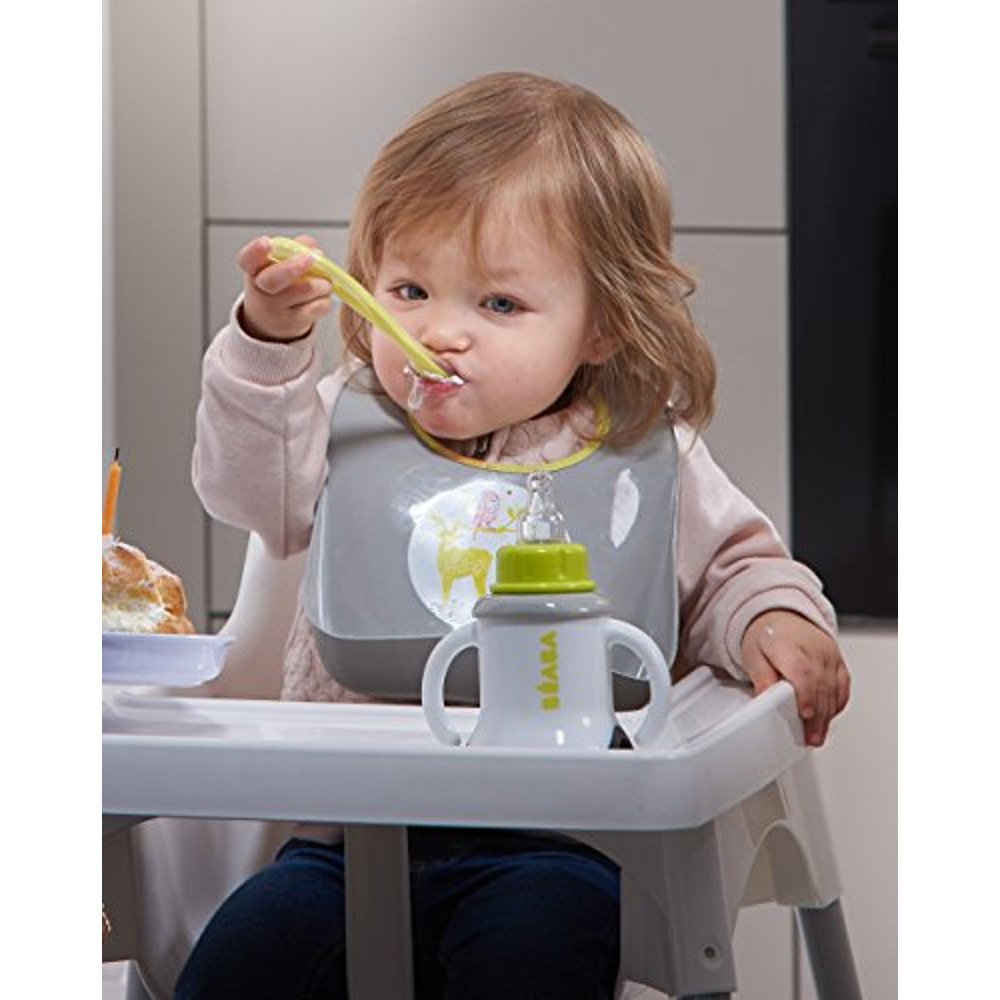 Силиконовая эргономическая ложка Beaba neon, арт. 913380 - Зображення 2