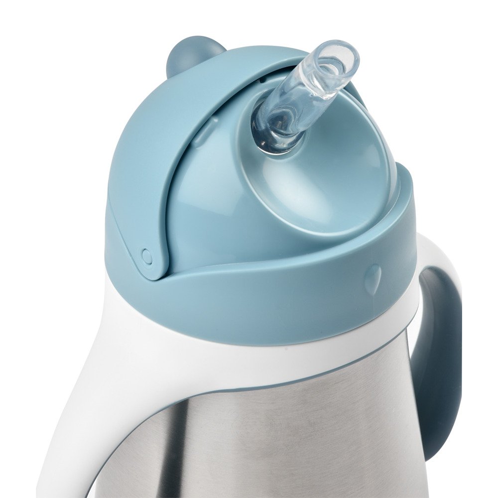 Поїльник Beaba з трубочкою металевий 250 мл голубий, арт. 913481 - Зображення 11