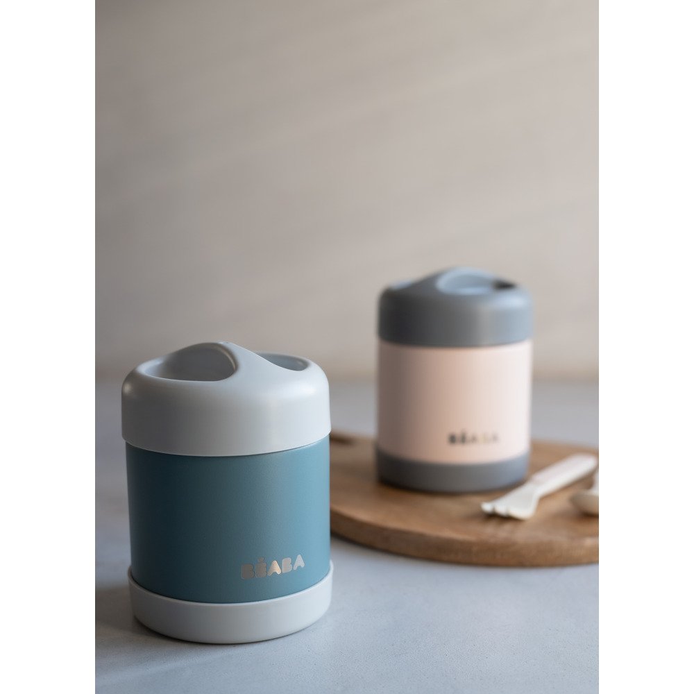 Термос Beaba для їжі 300 мл. зелений/сірий, арт. 912907 - Зображення 5