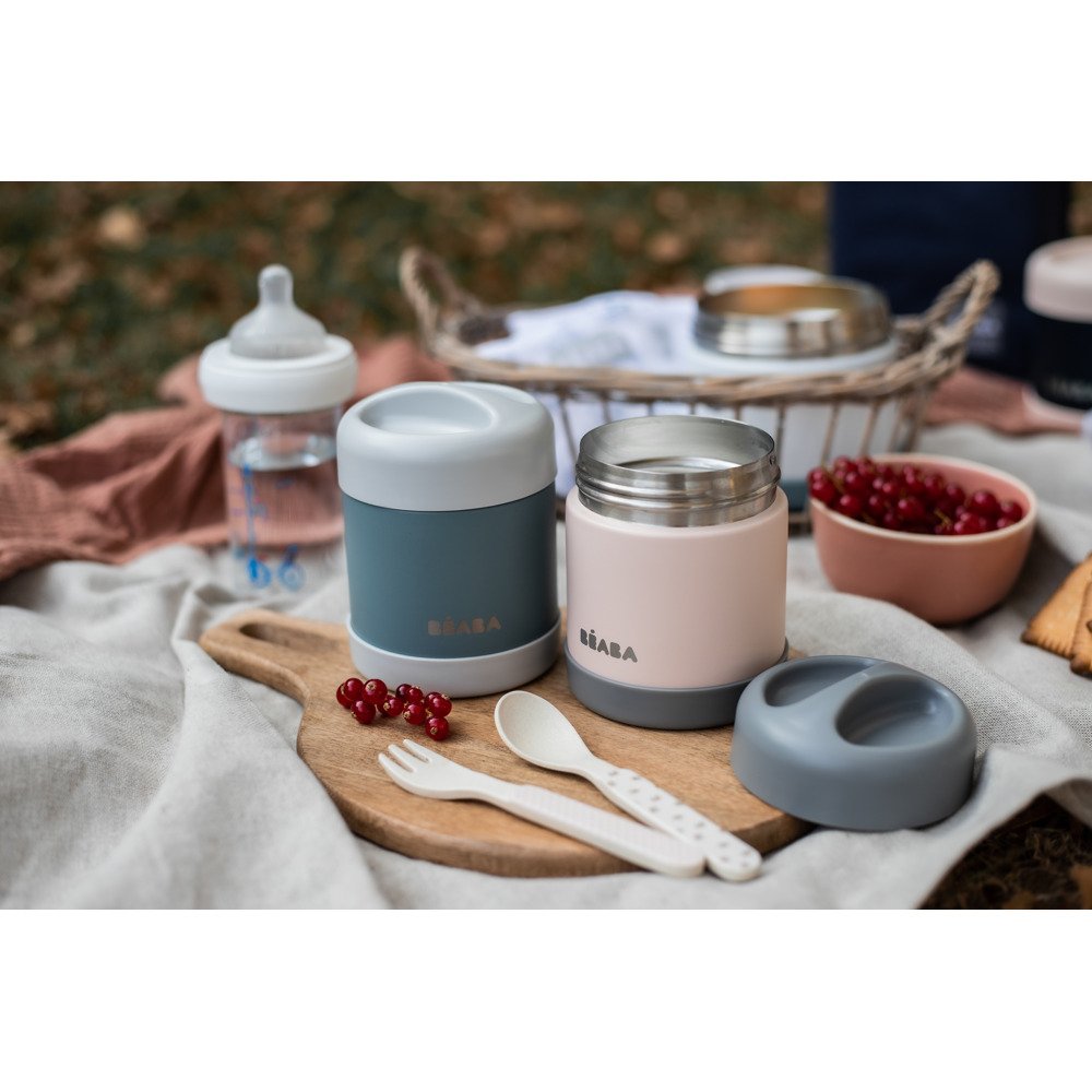 Термос Beaba для їжі 300 мл. зелений/сірий, арт. 912907 - Зображення 6