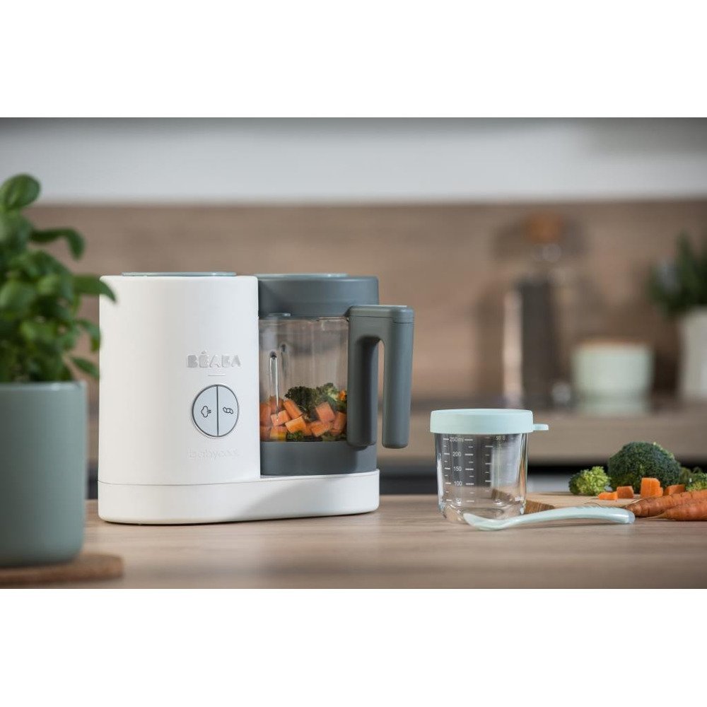 Пароварка - блендер Beaba Babycook Neo сірий/білий, арт. 912773 - Зображення 3