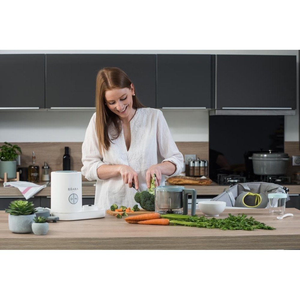 Пароварка - блендер Beaba Babycook Neo сірий/білий, арт. 912773 - Зображення 4