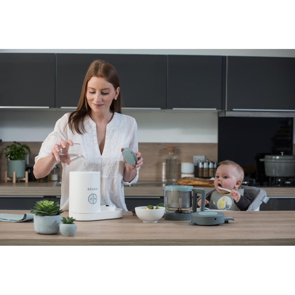 Пароварка - блендер Beaba Babycook Neo сірий/білий, арт. 912773 - Зображення 5