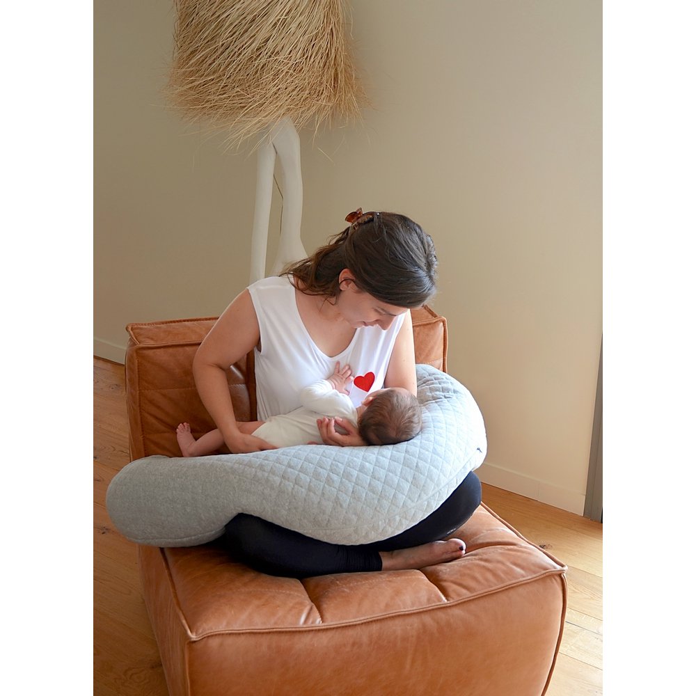 Подушка для вагітних і годування Beaba Big Flopsy heather grey, арт. 0508172 - Зображення 4