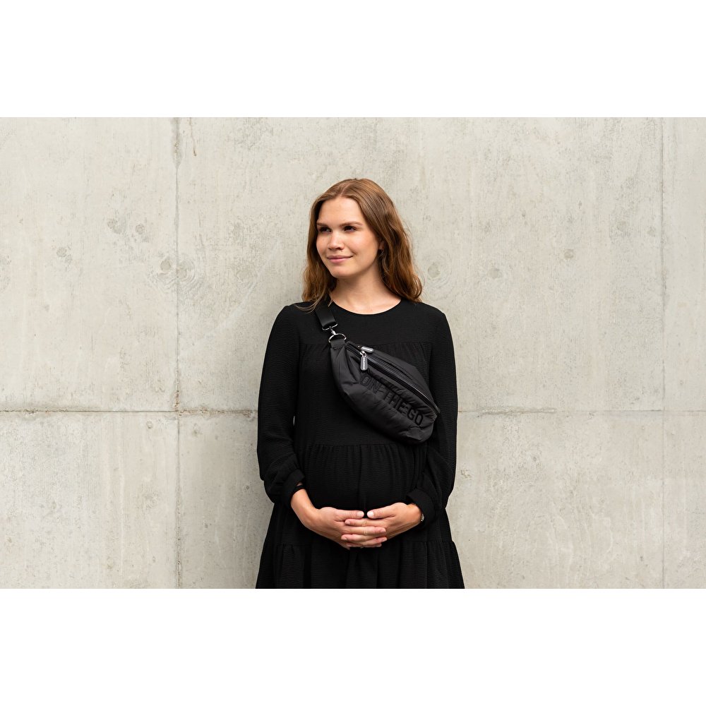 Сумка через плече Childhome Banana bag puffered black, арт. CWBANAPBL - Зображення 10