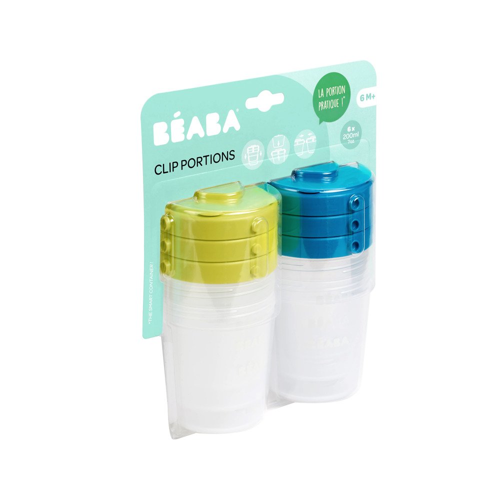 Контейнеры для хранения Beaba Clip Containers 6 шт. (200мл), арт. 912482 - Зображення 4