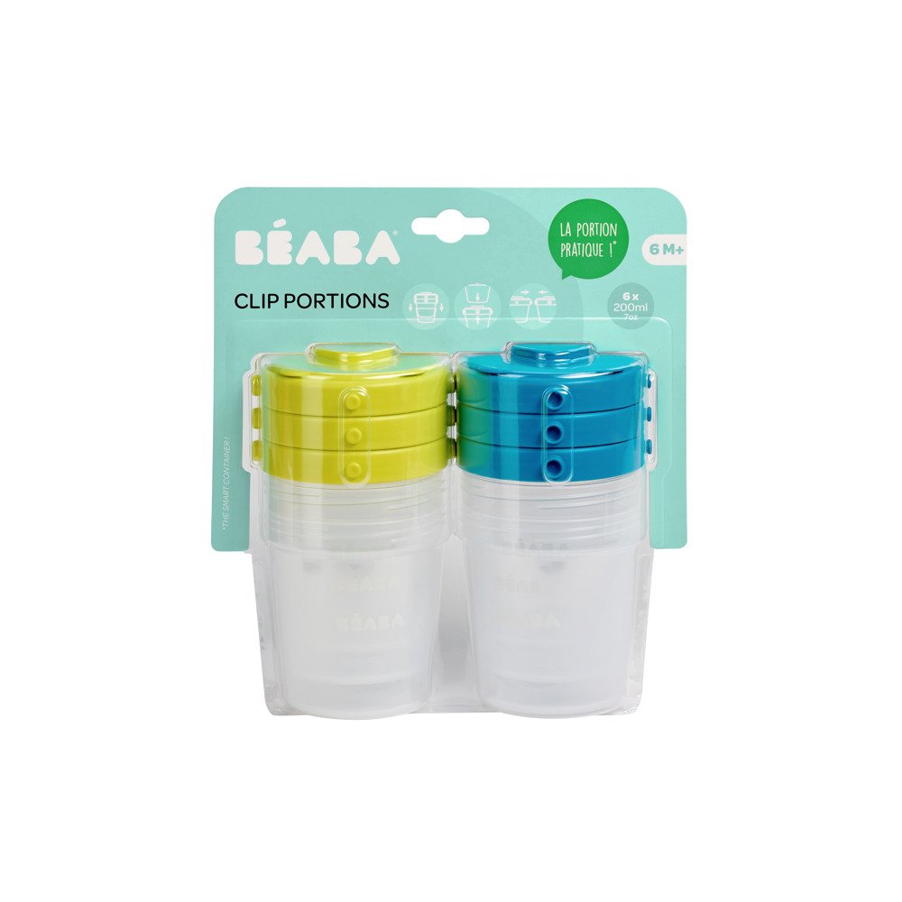 Контейнеры для хранения Beaba Clip Containers 6 шт. (200мл), арт. 912482 - Зображення 6
