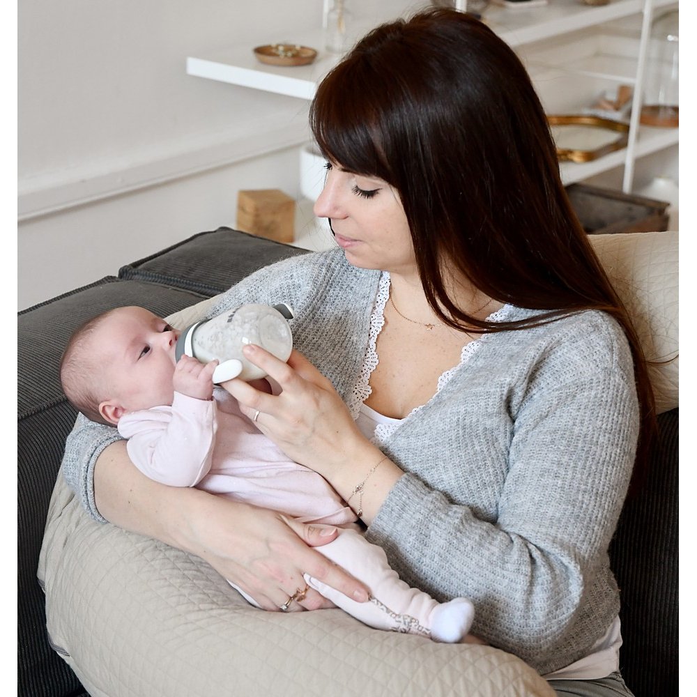 Поїльник Beaba навчальний 2 в 1 210 мл сірий, арт. 913532 - Зображення 4