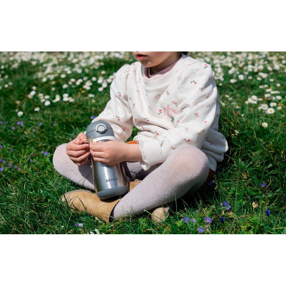 Термопоїльник Beaba металевий 350 мл сірий, арт. 913540 - Зображення 6