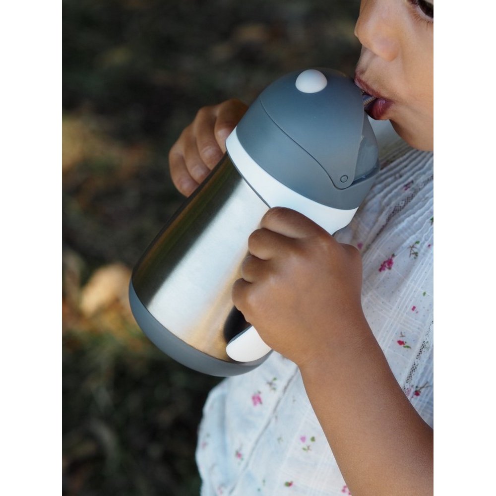 Поїльник Beaba з трубочкою металевий 250 мл сірий, арт. 913536 - Зображення 9