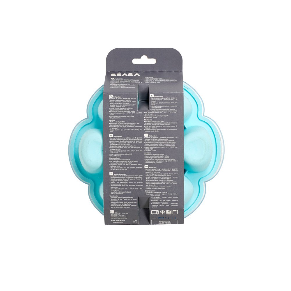 Силиконовый многопорционный контейнер Beaba 150 ml blue, арт. 912456 - Зображення 3