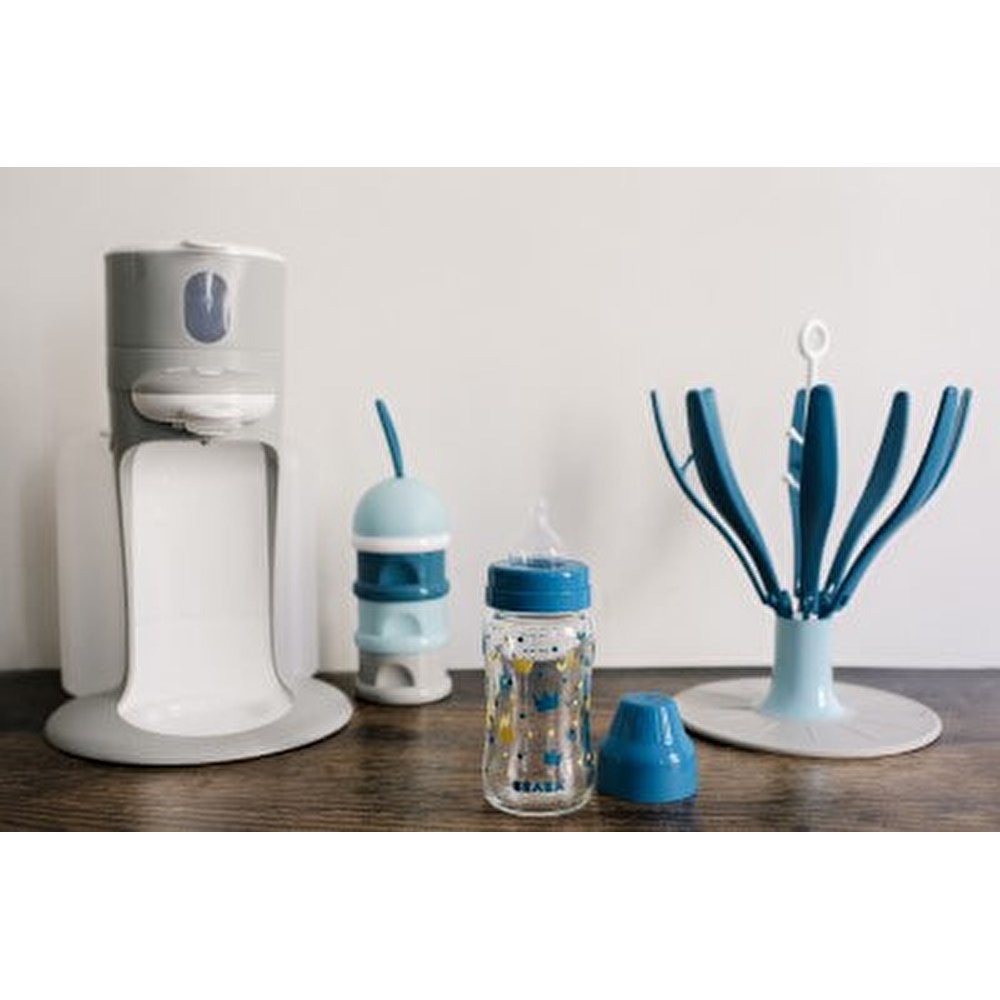 Бутылочка стеклянная с широким горлышком Beaba -240 мл - голубой , арт. 911655 - Зображення 12