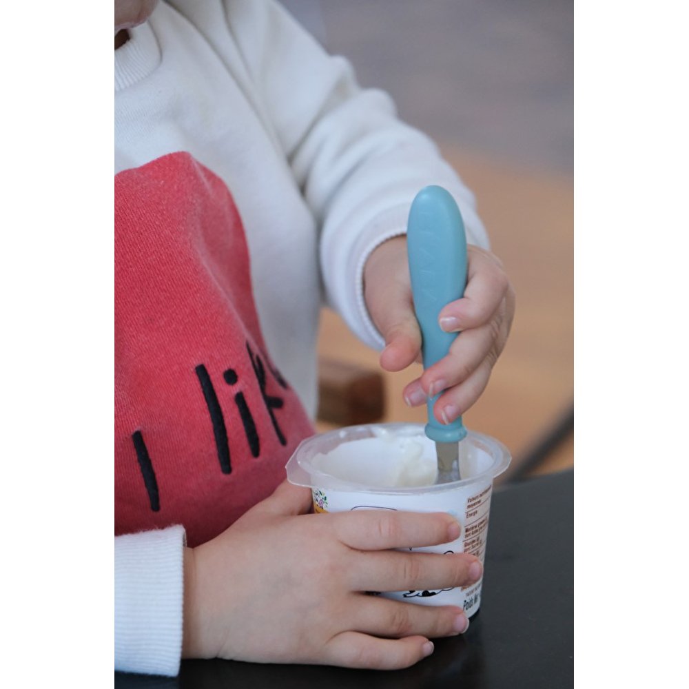 Набір ложка, виделка, ніж Beaba 12+ зелений, арт. 913461 - Зображення 6