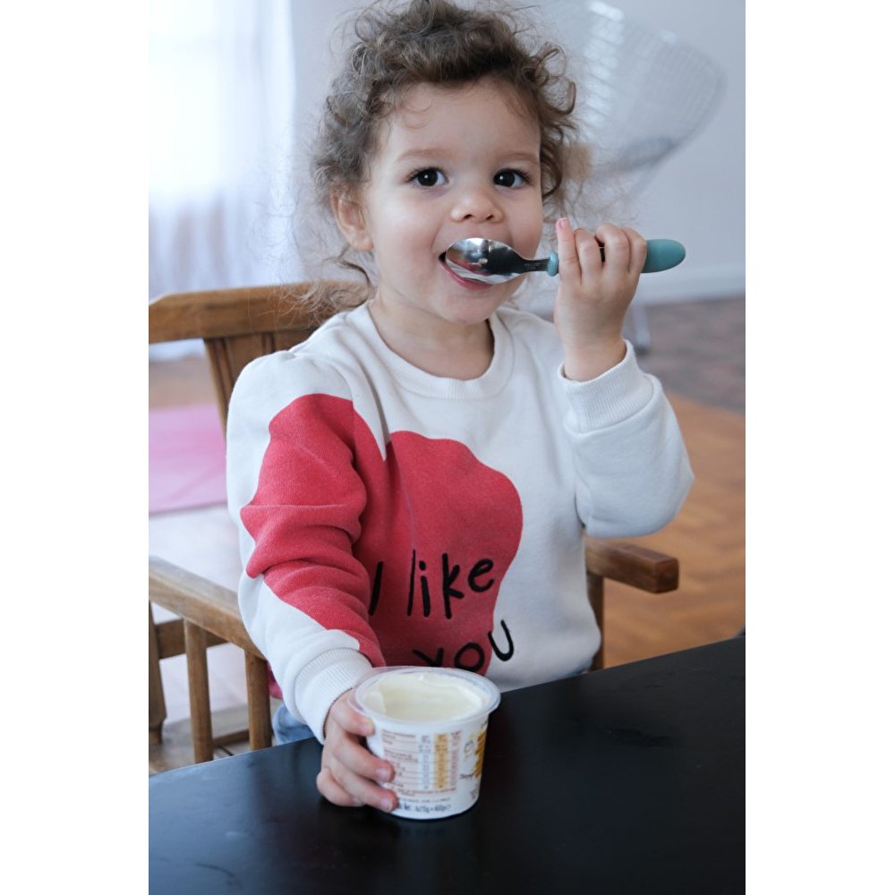 Набір ложка, виделка, ніж Beaba 12+ зелений, арт. 913461 - Зображення 7