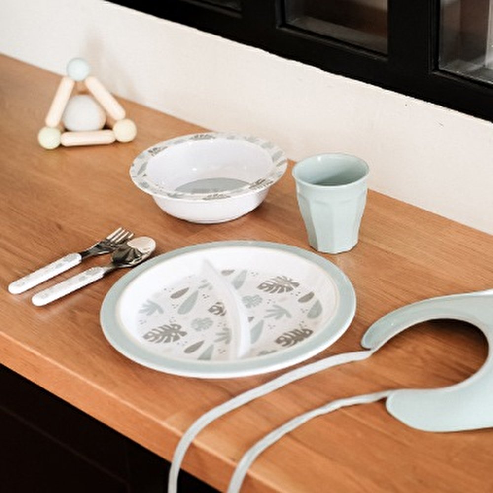 Набір посуду Beaba Jungle меламіновий 4+ синій, арт. 913459 - Зображення 7