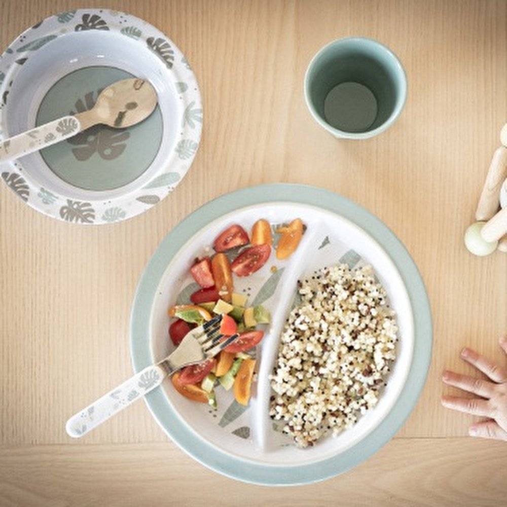 Набір посуду Beaba Jungle меламіновий 4+ синій, арт. 913459 - Зображення 8