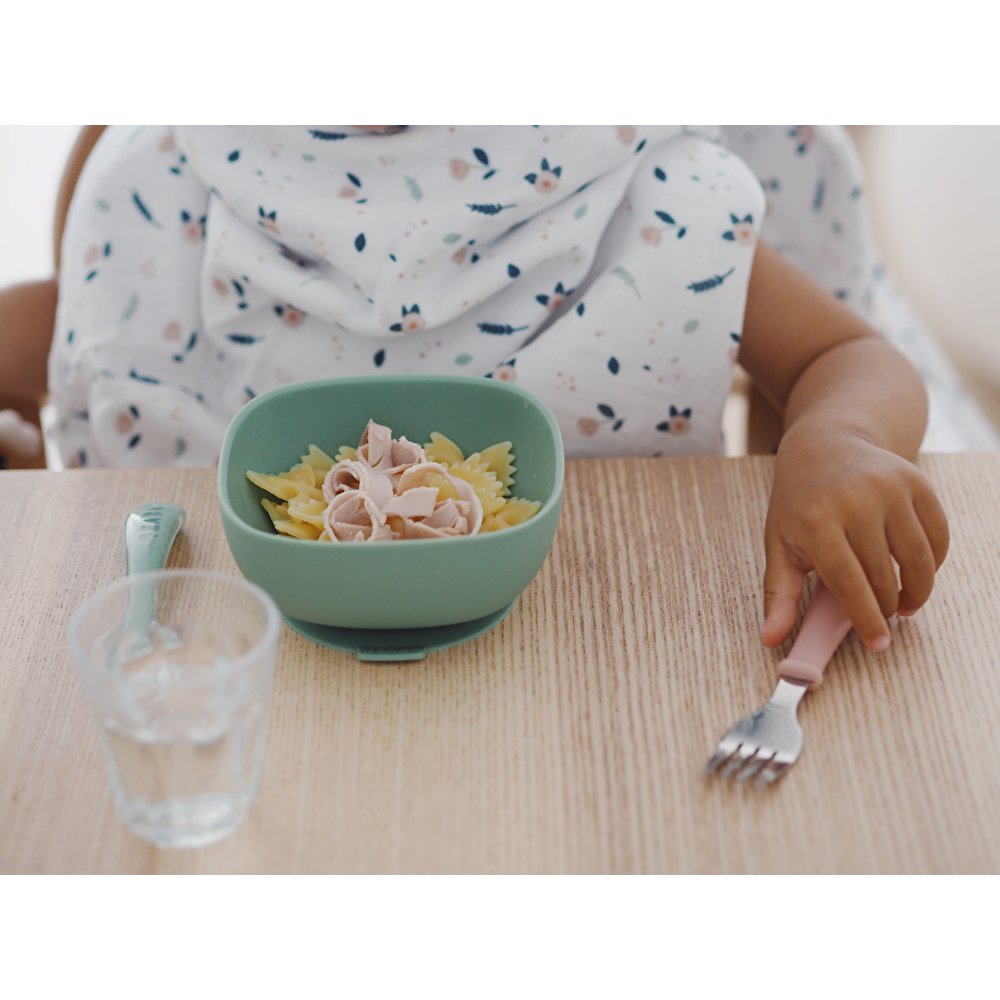 Миска Beaba силіконова на присосці 350 мл оливковий, арт. 913547 - Зображення 4