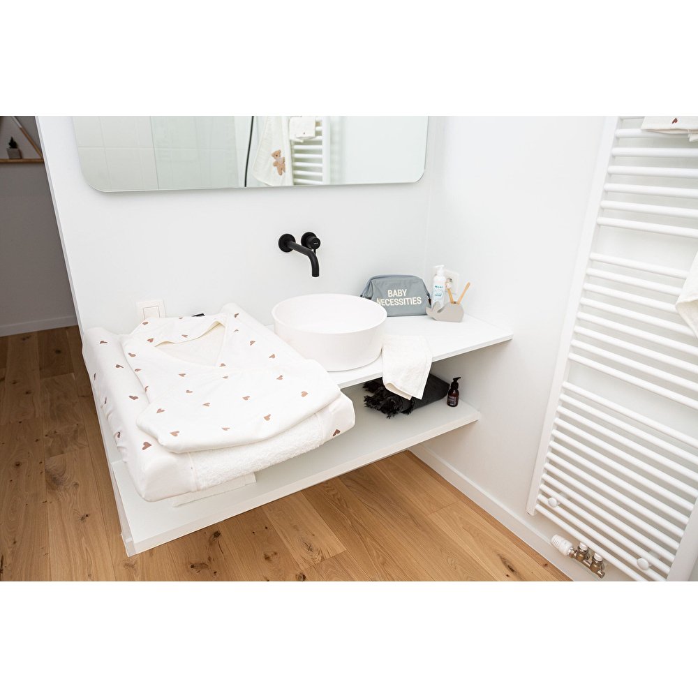 Рушник з капюшоном Childhome 80x80 hearts, арт. CCBCJOH - Зображення 6