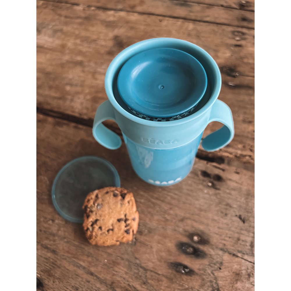 Поїльник - непроливайка Beaba 360° 340 мл блакитний, арт. 913572 - Зображення 11