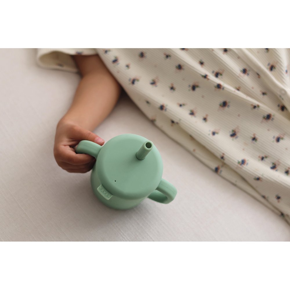 Поїльник Beaba з трубочкою силіконовий 170 мл оливковий, арт. 913573 - Зображення 7