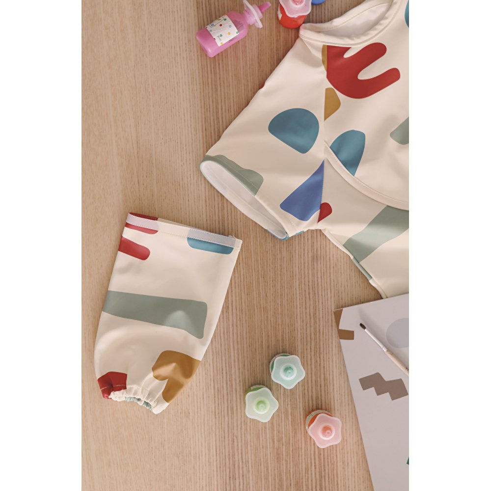 Нагрудник - фартух Beaba з рукавами різнобарвний, арт. 913576 - Зображення 5