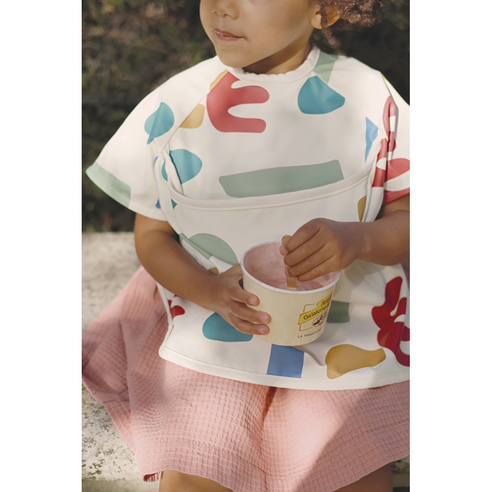 Нагрудник - фартух Beaba з рукавами різнобарвний, арт. 913576 - Зображення 6