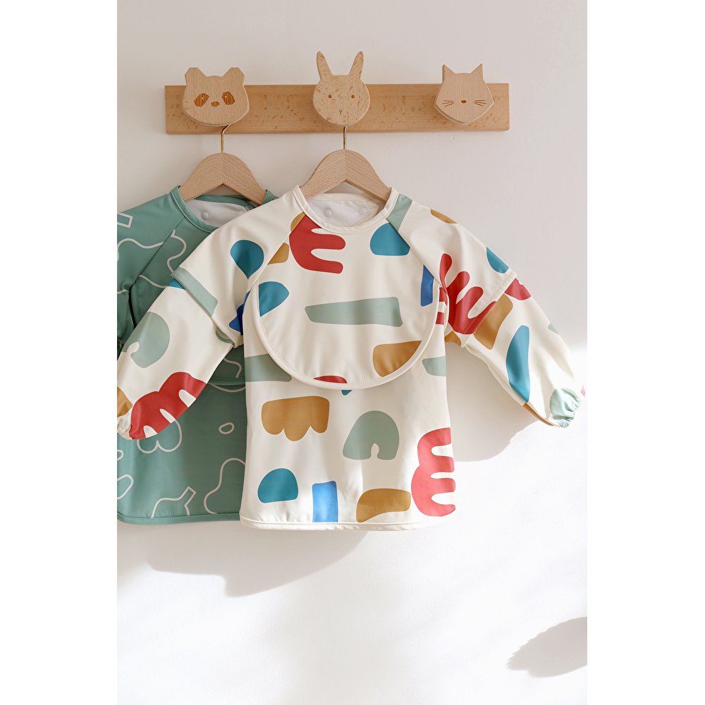 Нагрудник - фартух Beaba з рукавами різнобарвний, арт. 913576 - Зображення 7