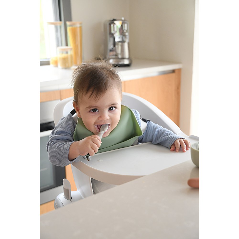 Набір ложок Beaba силіконових BLW 2 шт. 4+ червоний/сірий, арт. 913579 - Зображення 6