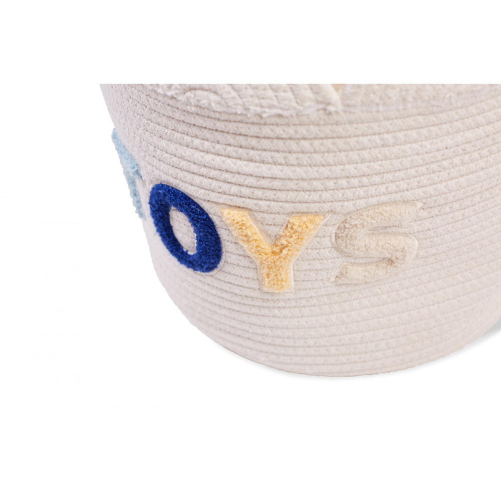 Корзина для іграшок Childhome Flower 30x30x30 см білий , арт. CCBAFL30 - Зображення 5