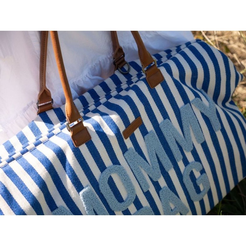 Сумка Childhome Mommy bag stripes electric blue, арт. CWMBBSTBL - Зображення 6