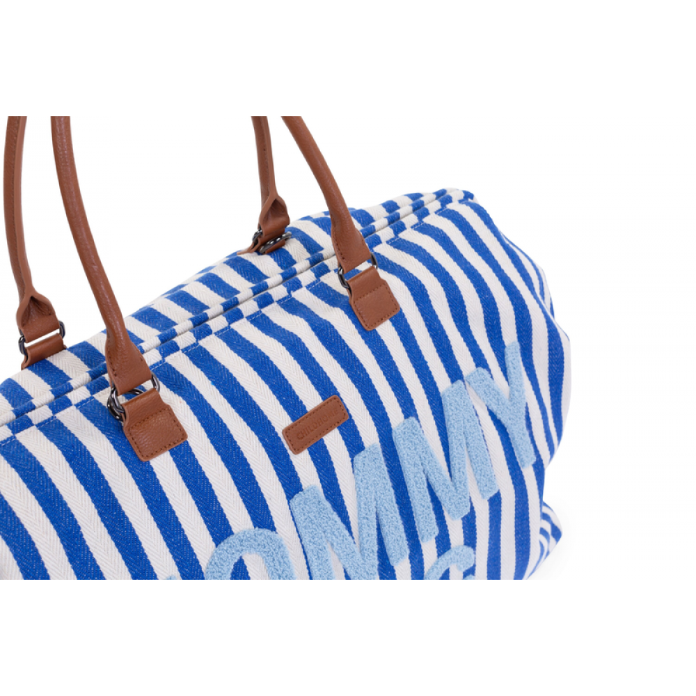 Сумка Childhome Mommy bag stripes electric blue, арт. CWMBBSTBL - Зображення 9