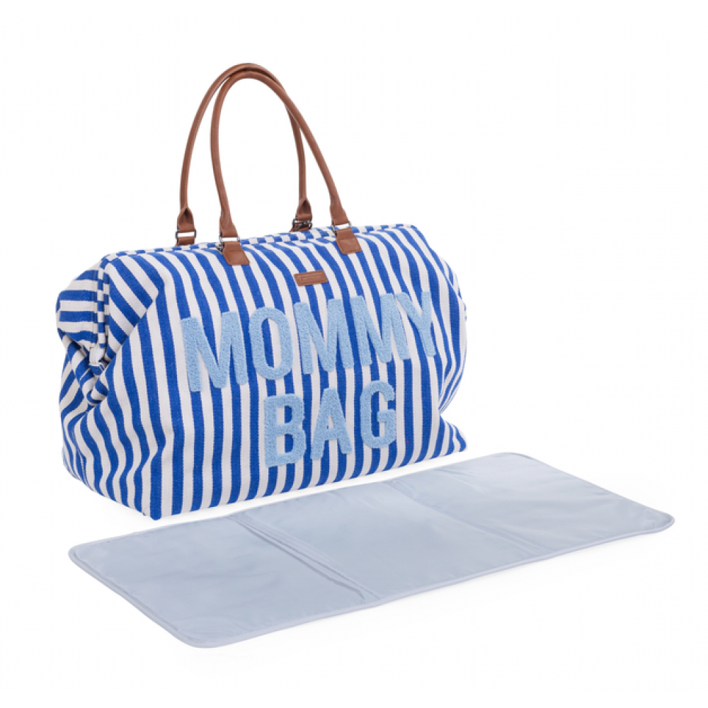 Сумка Childhome Mommy bag stripes electric blue, арт. CWMBBSTBL - Зображення 11