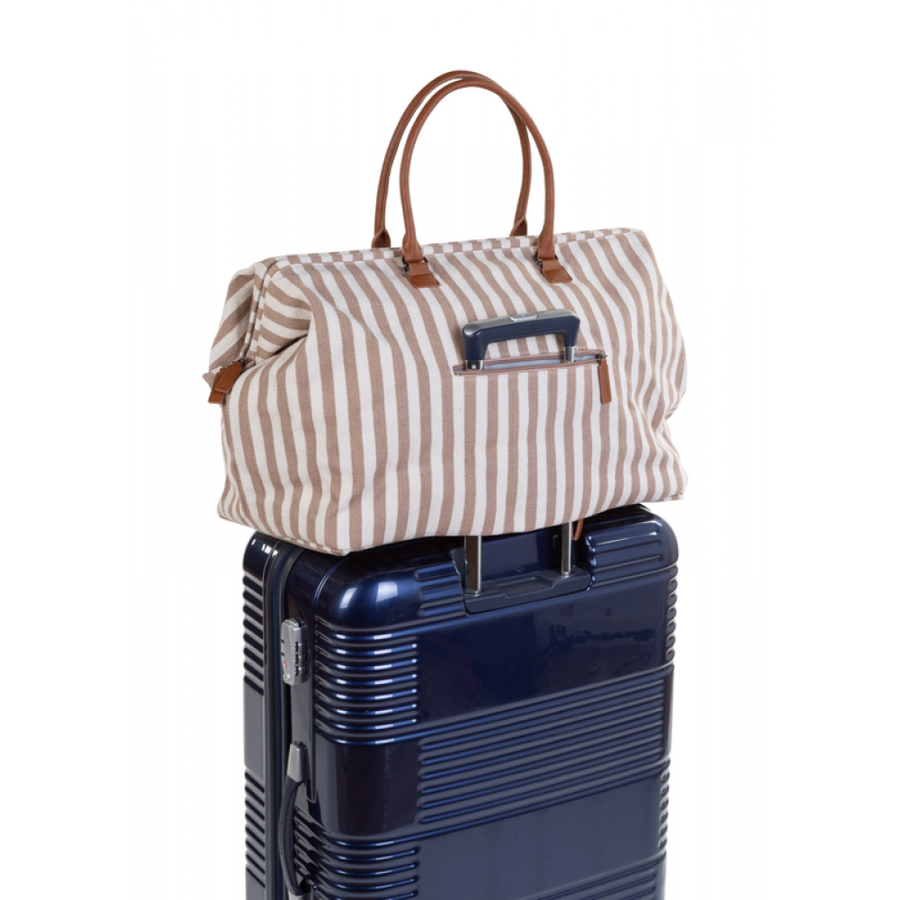 Сумка Childhome Mommy bag stripes nude/terracotta, арт. CWMBBSTNR - Зображення 4