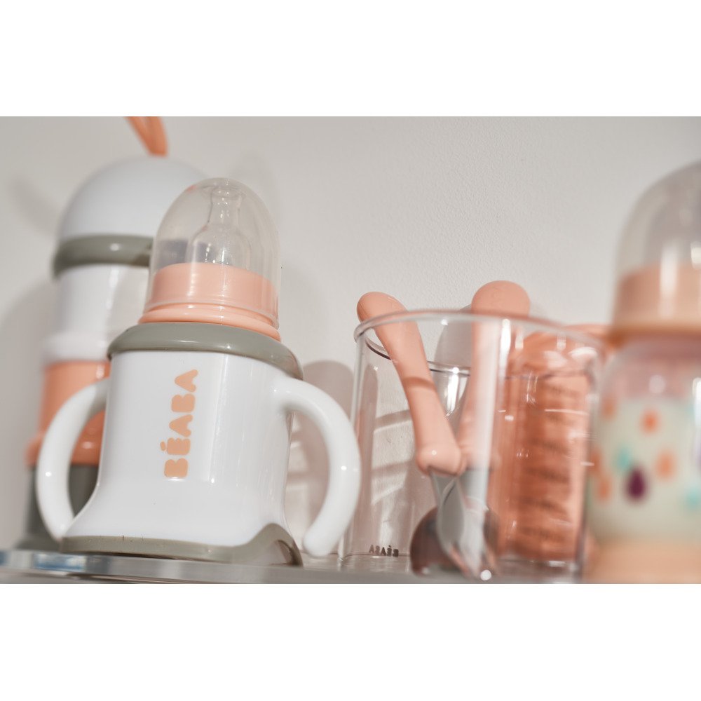 Набор детский - ложка, вилка, нож Beaba Inox розовый, арт. 913403 - Зображення 4