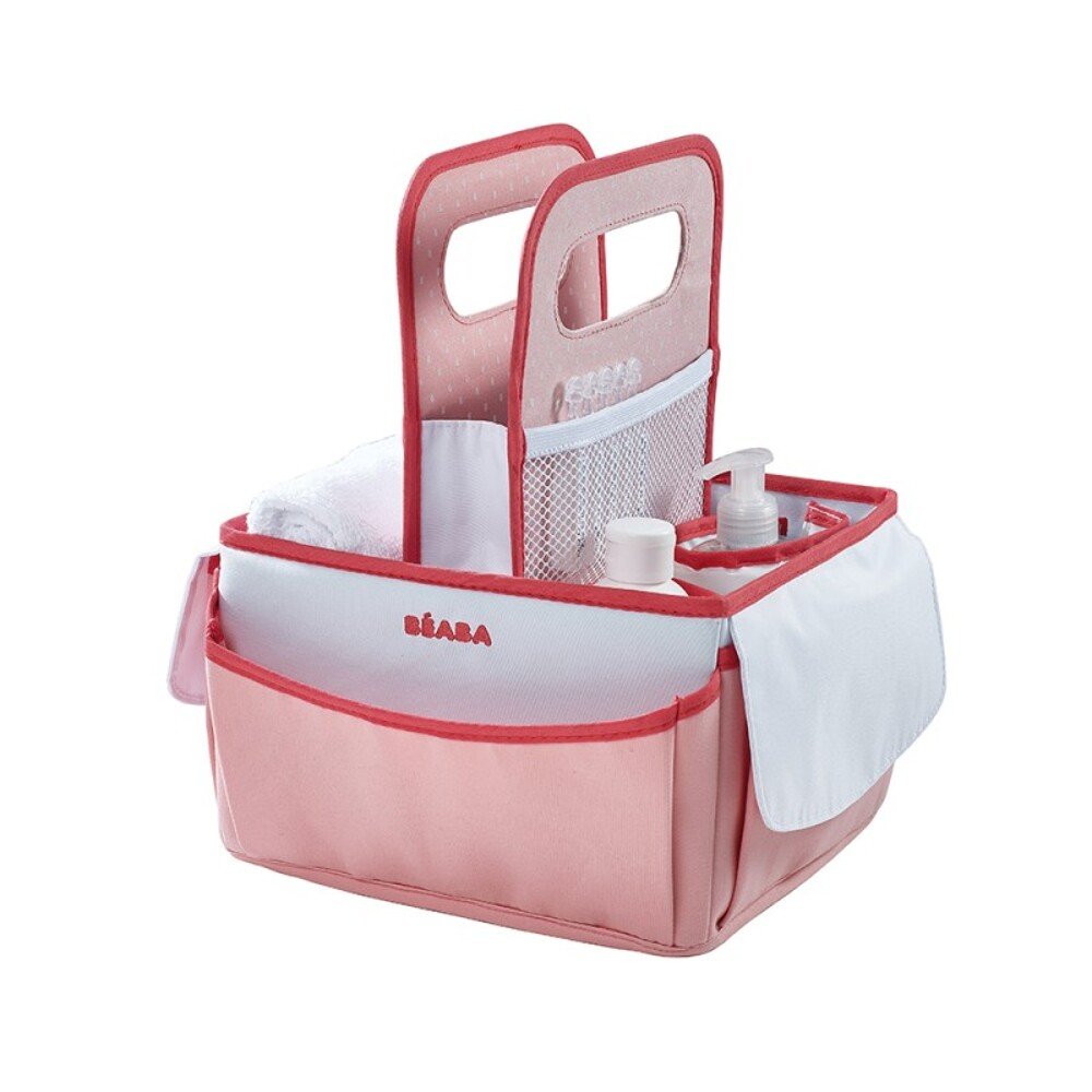 435-sumka-dlya-aksessuarov-beaba-nursery-basket-coral