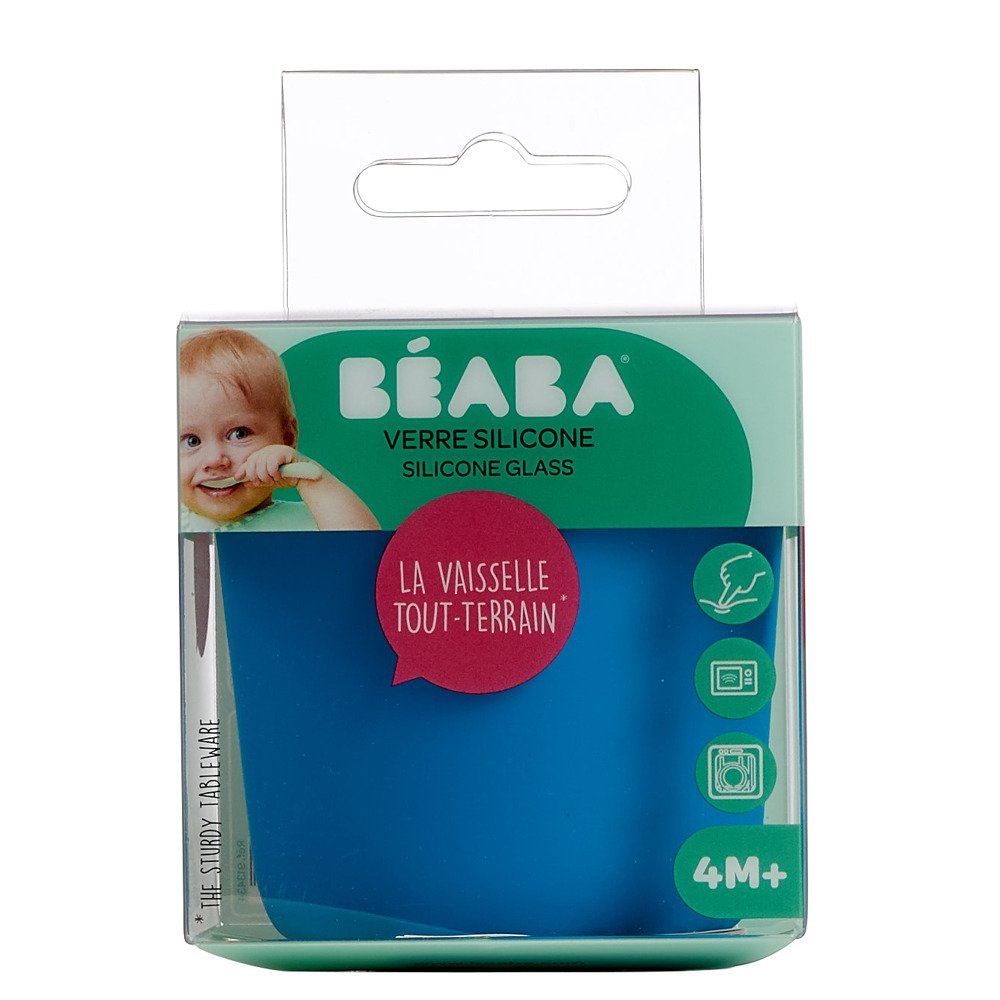 Стакан Beaba силіконовий 180 мл синій, арт. 913434 - Зображення 4