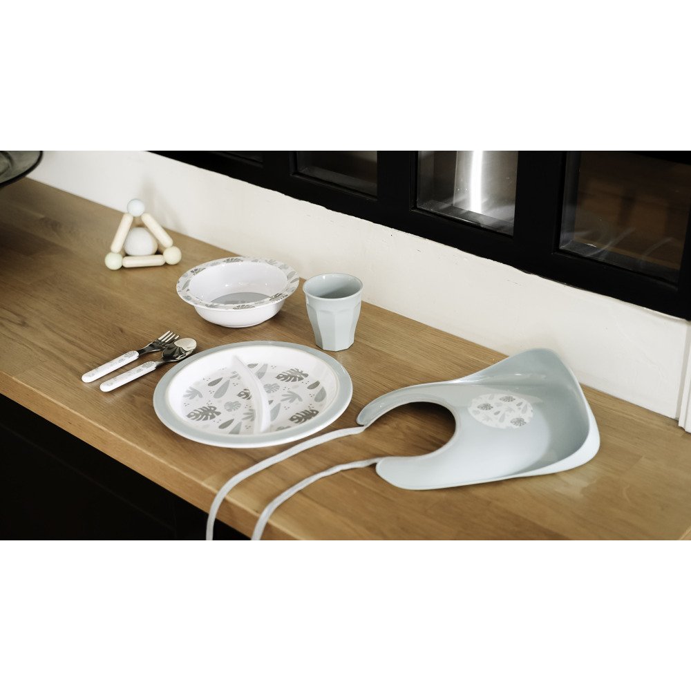 Набір посуду Beaba Jungle меламіновий 4+ синій, арт. 913459 - Зображення 5