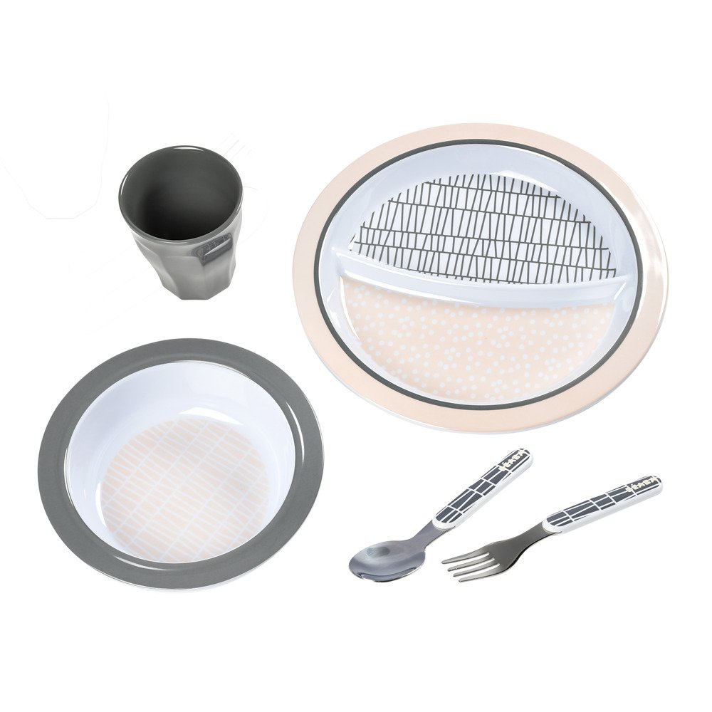 7622-nabor-posudyi-iz-melamina-beaba-rozovyiy