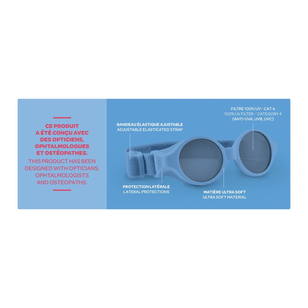 Окуляри дитячі Beaba cонцезахисні 0-9 міс. рожевий, арт. 930301 - Зображення 5