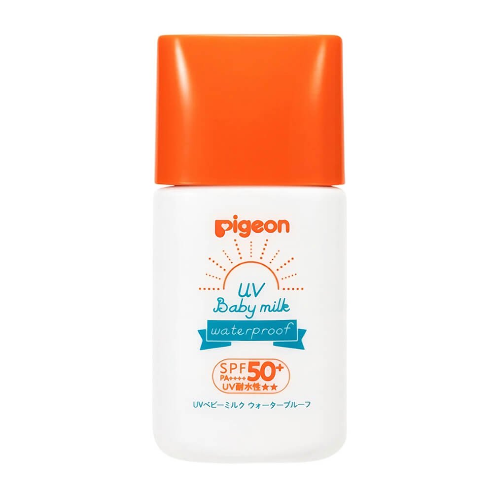Водостійке сонцезахисне молочко від народження Pigeon, SPF50PA+++, 18 гр - Зображення 2