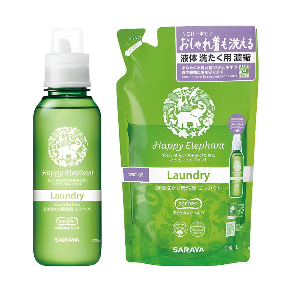 Жидкость для стирки SARAYA Happy Elephant, 540 мл, запасной блок - Зображення 2