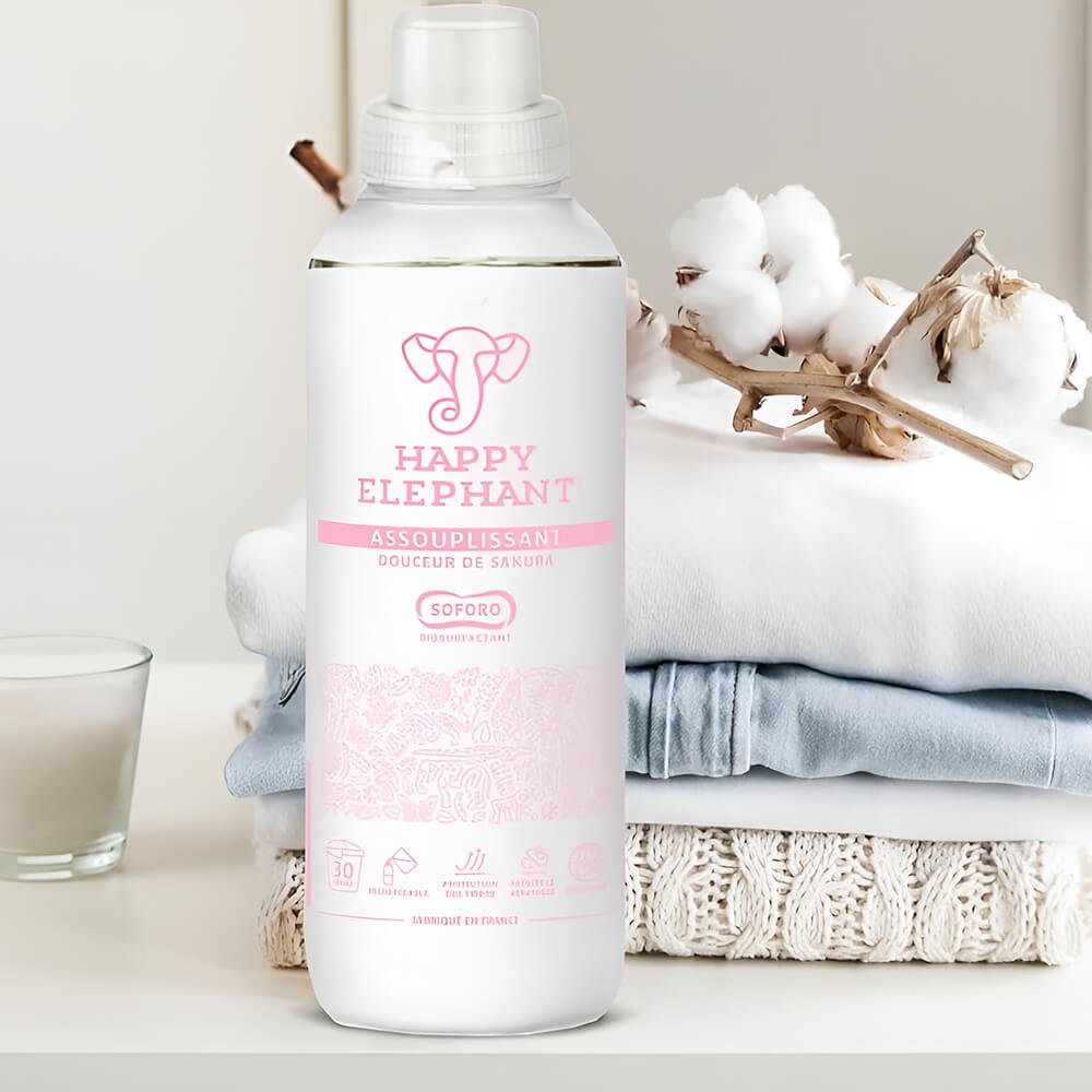 Кондиционер для белья с сакурой SARAYA Happy Elephant, 750 мл - Зображення 2