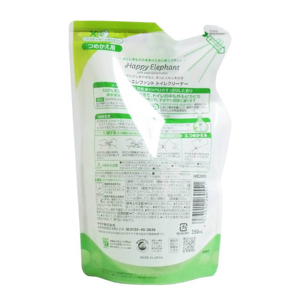 Моющее средство для туалетов Happy Elephant, 350 мл, запасной блок - Зображення 2