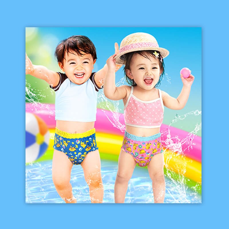 Трусики для купания Moony L, для девочек, 9-14 кг, 3 шт. - Зображення 5