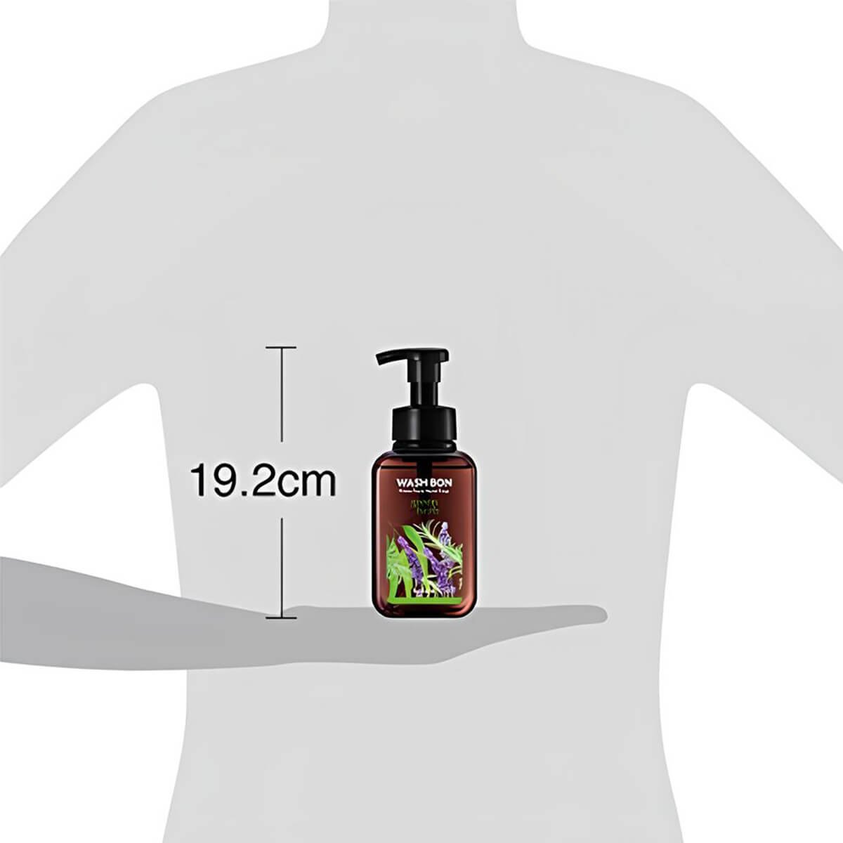 Мыло-пена Wash Bon для рук, с ароматом зеленых трав, 500 мл, запасной блок - Зображення 3